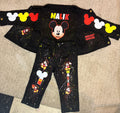 Custom Infant/Toddler Mickey Mouse Denim Set